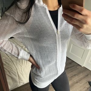 Fishnet Zip Up